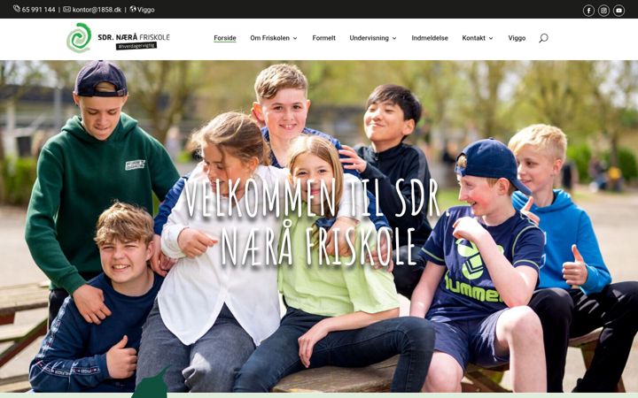 Screenshot van snfe-friskole.dk