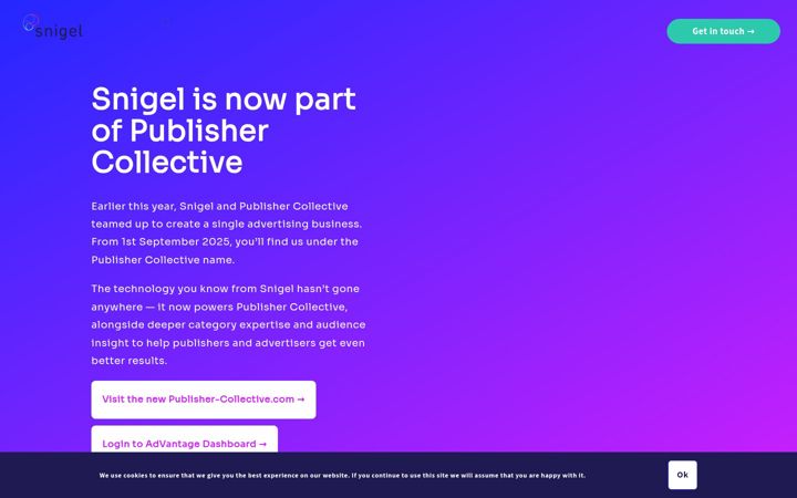 Zrzut ekranu snigelweb.com