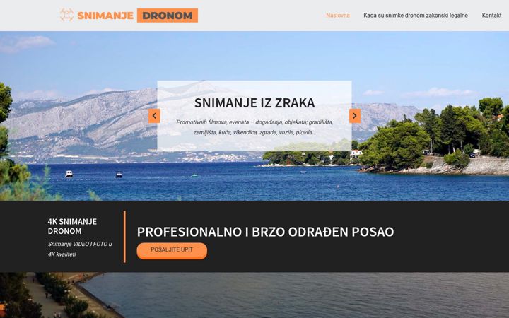 Ekrano kopija snimanjedronom.com