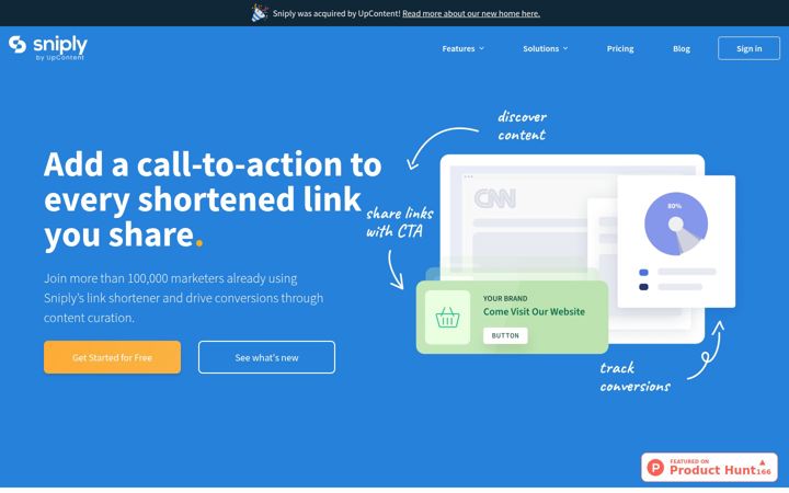 Screenshot of snip.ly
