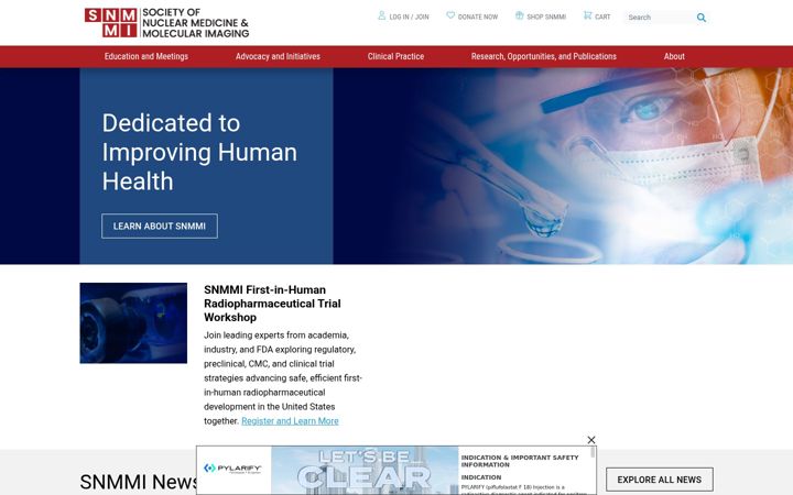 Screenshot van snmmi.org