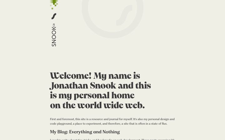 Screenshot of snook.ca
