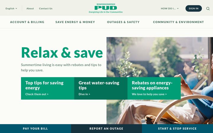 Screenshot of snopud.com