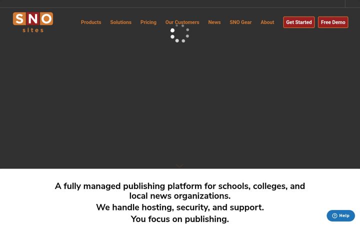 Screenshot of snosites.com