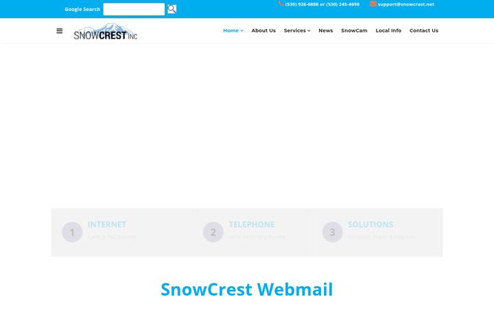 Screenshot of snowcrest.net