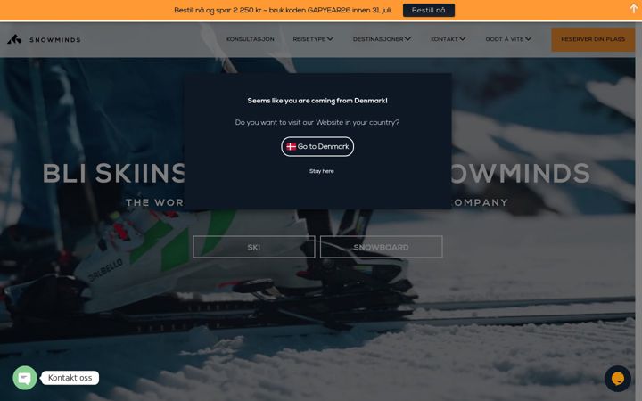 Screenshot of snowminds.no