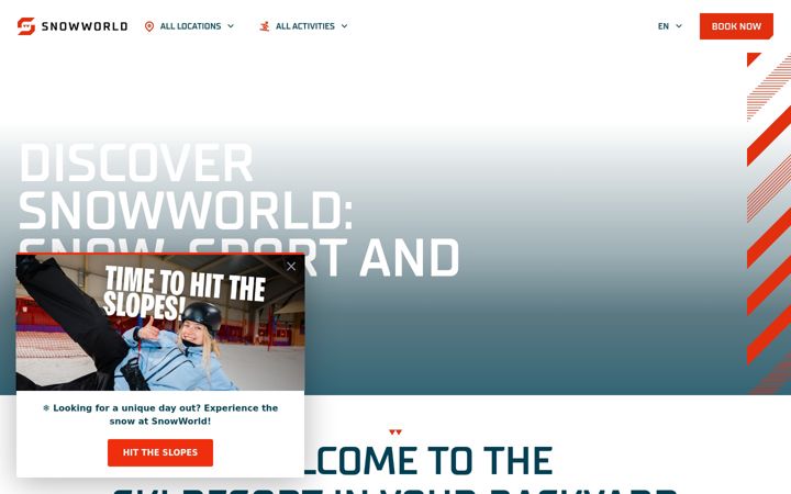 Ekraanipilt saidist snowworld.com