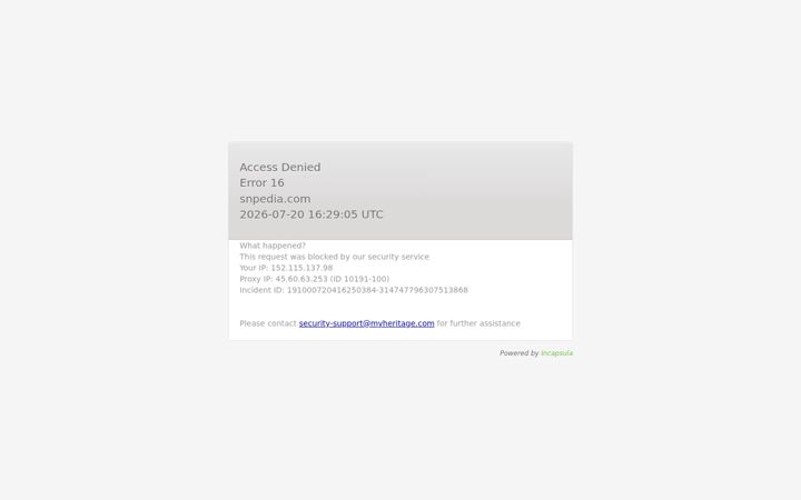 Screenshot of snpedia.com