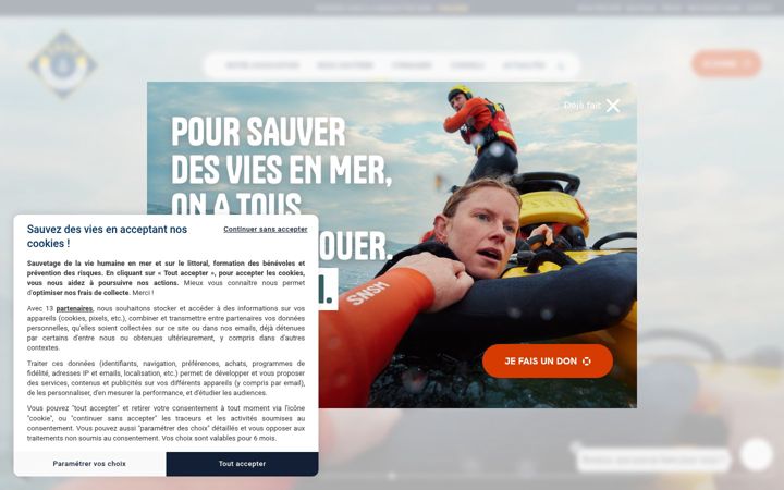 Screenshot of snsm.org