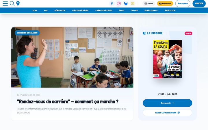 Screenshot of snuipp.fr