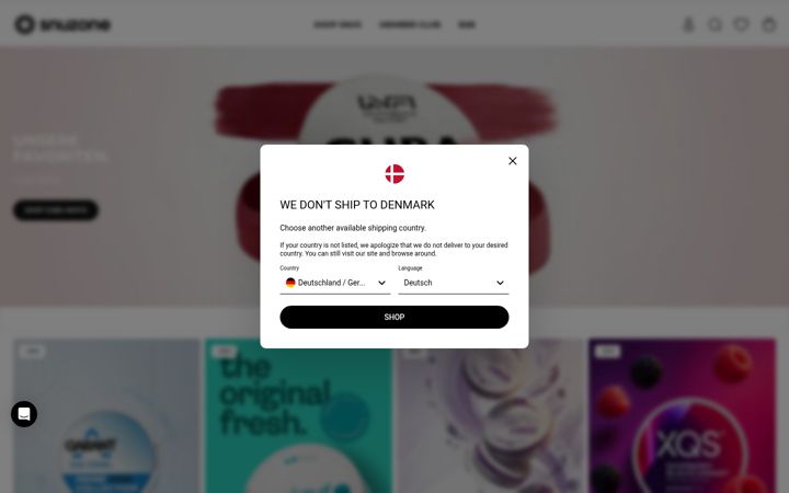 Screenshot of snuzone.com