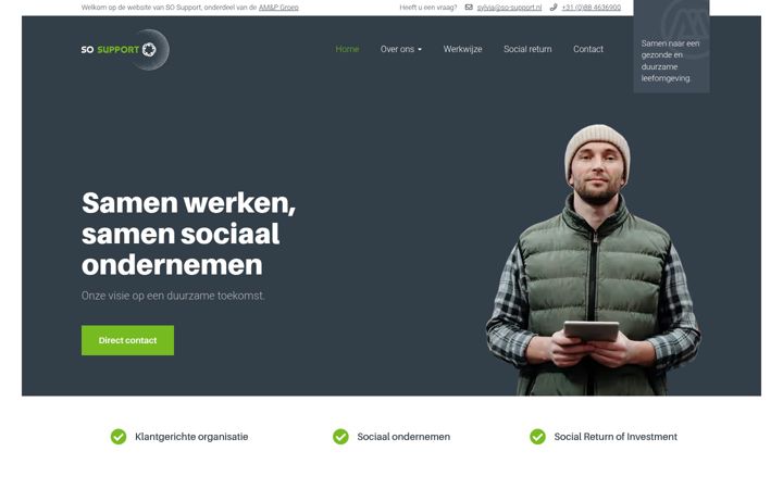 Skærmbillede af so-support.nl