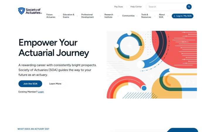 Screenshot of soa.org