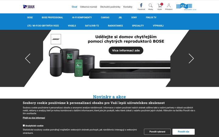 Snímek obrazovky soan.cz