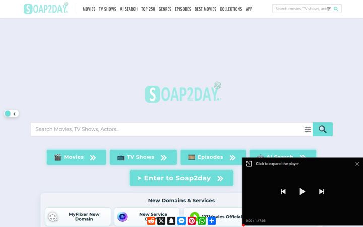 Screenshot of soap2day.day