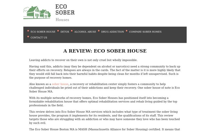 Screenshot of sober-house.org