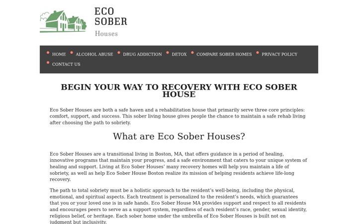 Screenshot of soberhome.net