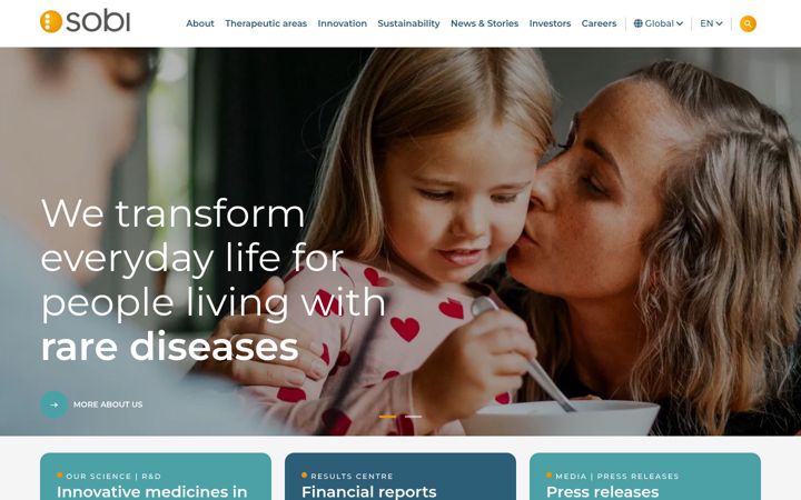 Screenshot of sobi.com