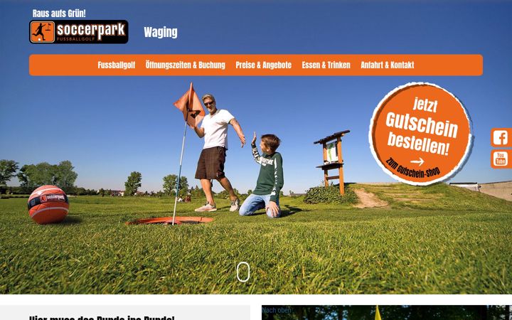 Screenshot of soccerpark-waging.de