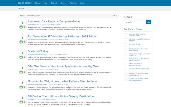 Screenshot of social-galaxy.com