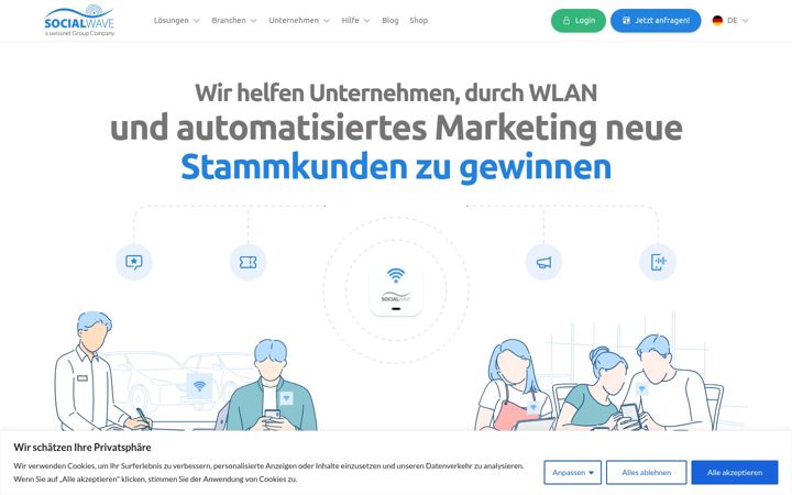 Ekrano kopija social-wave.com