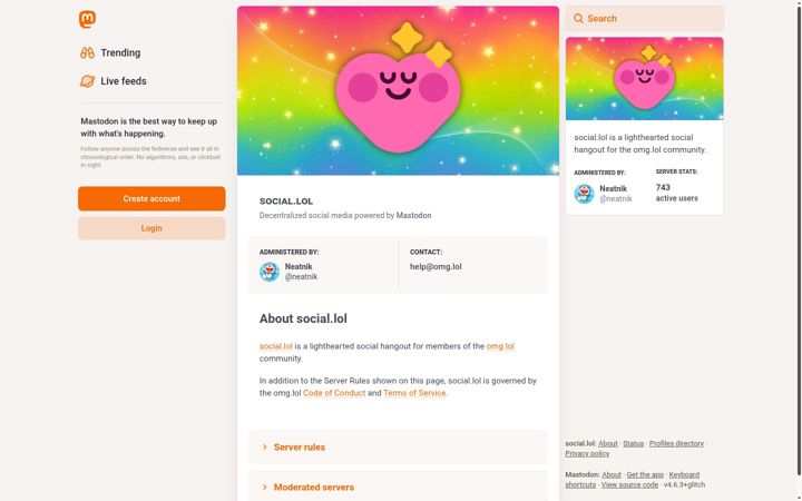 Screenshot of social.lol