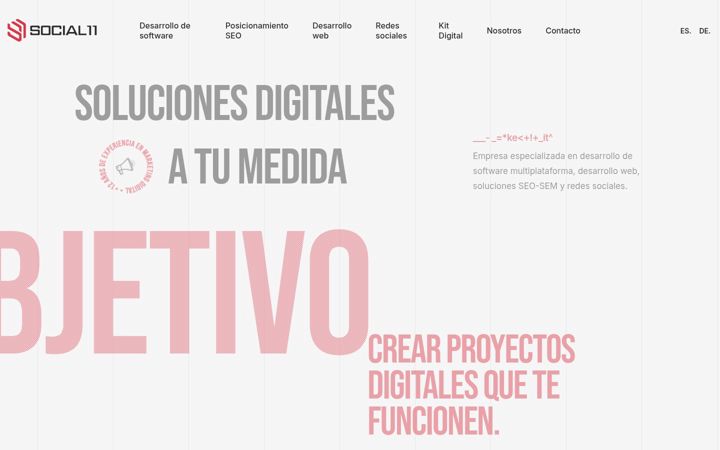 Screenshot van social11.es