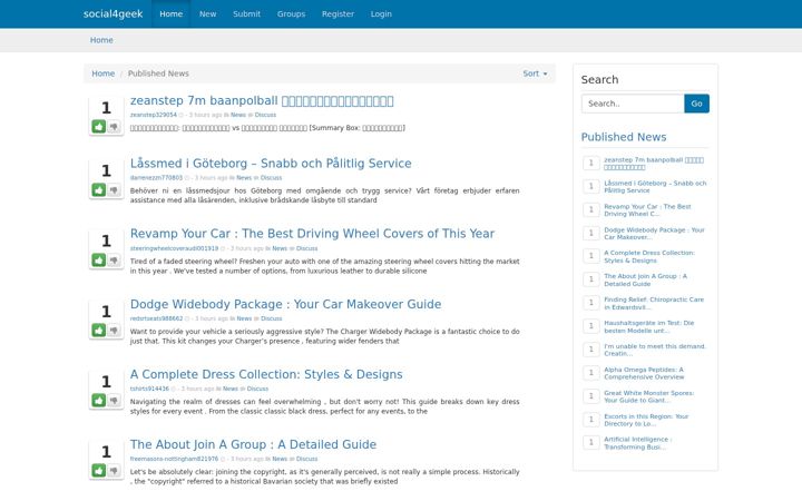 Screenshot of social4geek.com