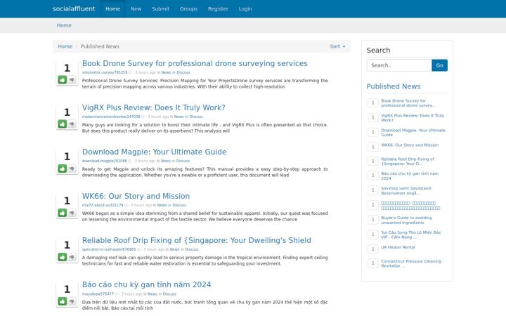 Screenshot of socialaffluent.com