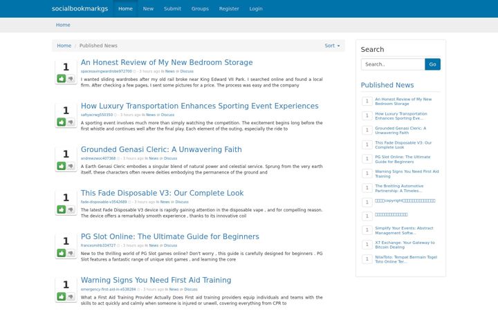 Screenshot of socialbookmarkgs.com