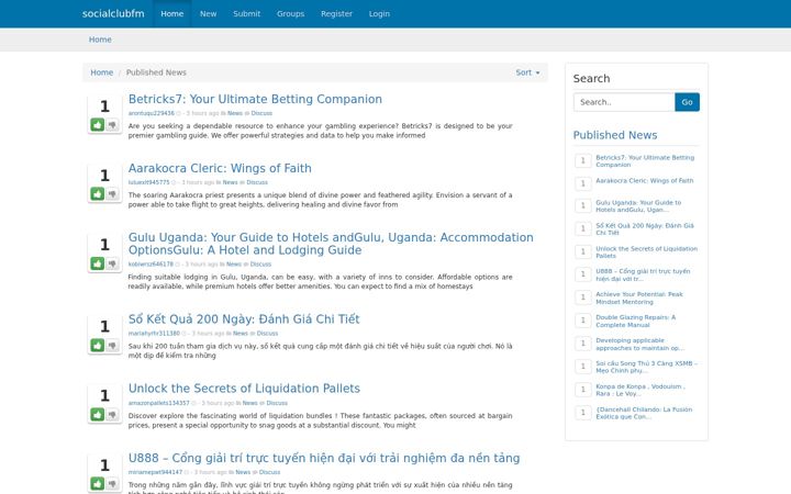 Screenshot of socialclubfm.com
