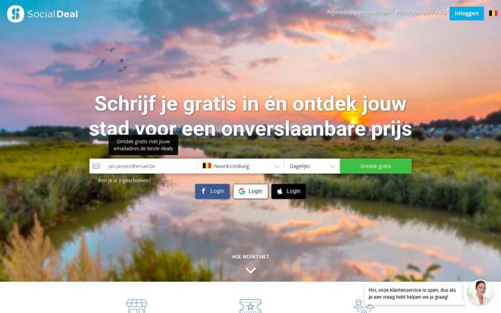 Screenshot of socialdeal.be