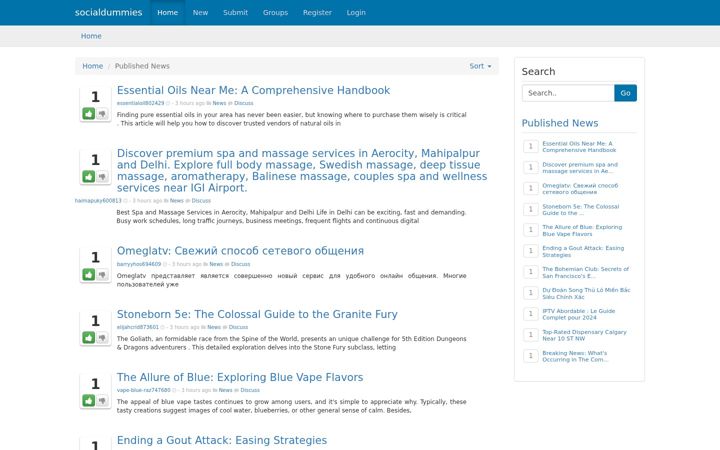 Screenshot of socialdummies.com