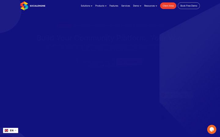 Screenshot of socialengine.com