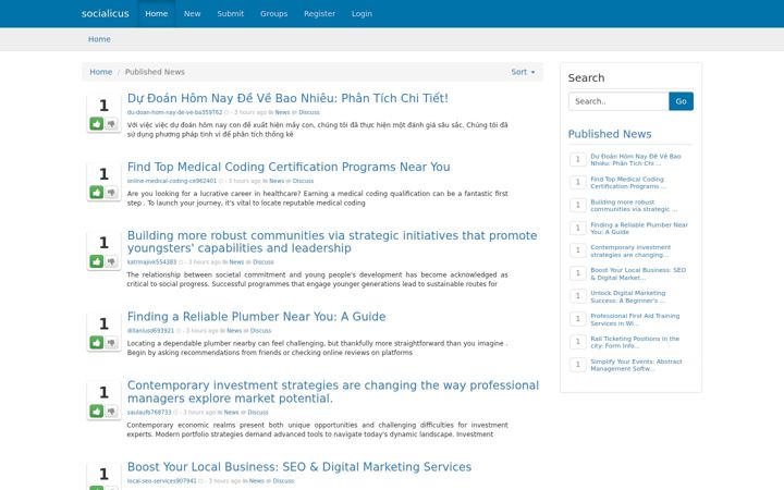 Screenshot of socialicus.com