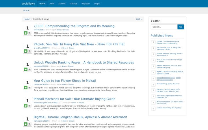 Screenshot of sociallawy.com
