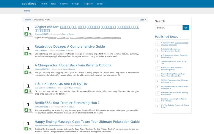 Screenshot of sociallweb.com