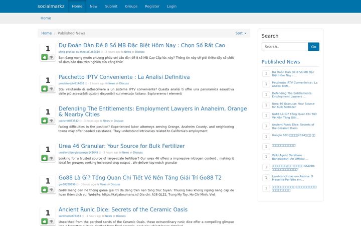 Screenshot of socialmarkz.com