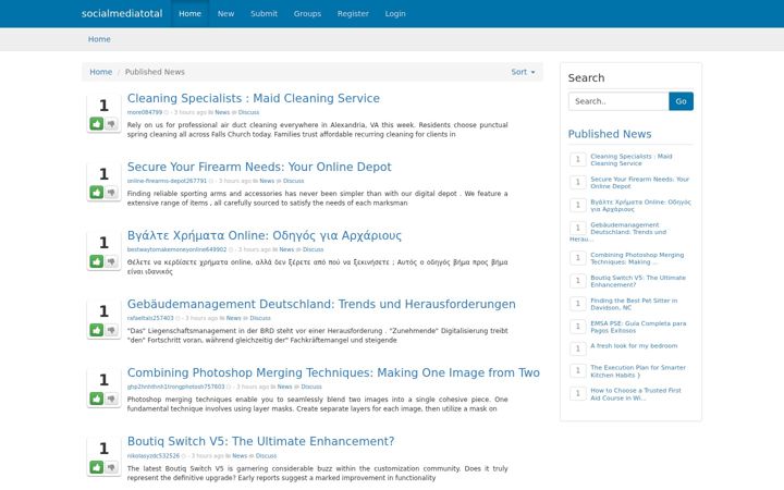 Screenshot of socialmediatotal.com