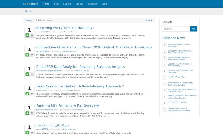 Screenshot of socialmphl.com