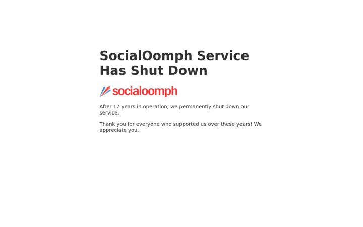 Screenshot of socialoomph.com