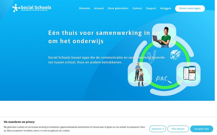 Screenshot of socialschools.nl