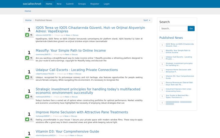 Screenshot of socialtechnet.com