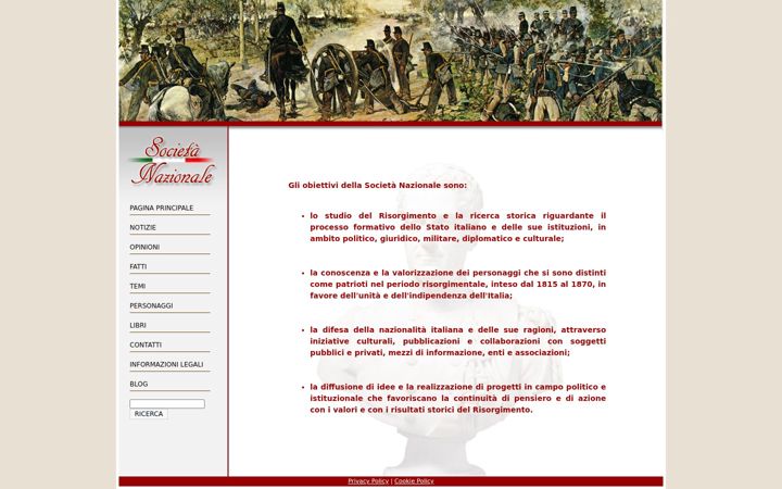 Screenshot of societanazionale.it