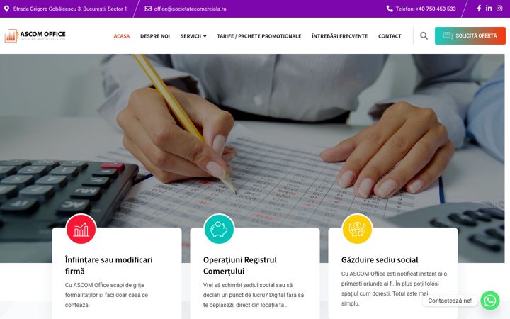 Screenshot of societatecomerciala.ro