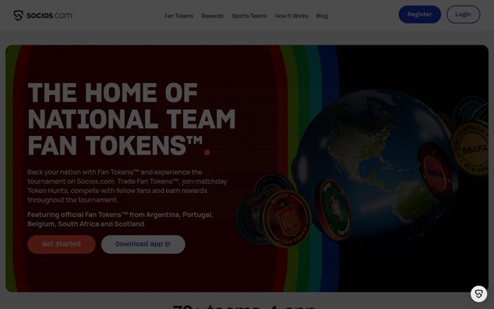 Screenshot of socios.com