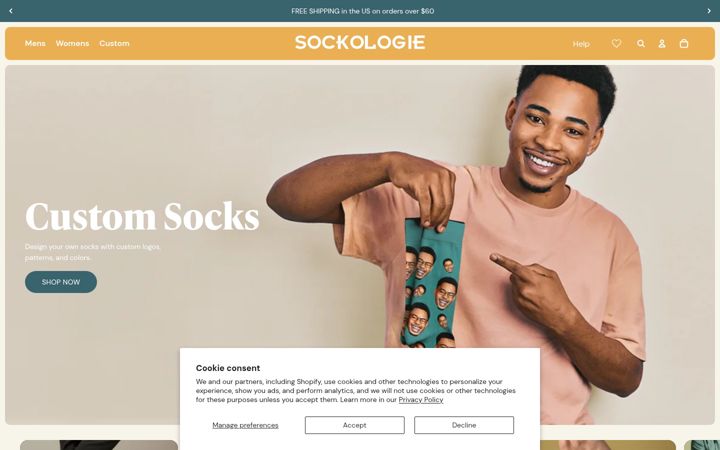 Screenshot of sockologie.com