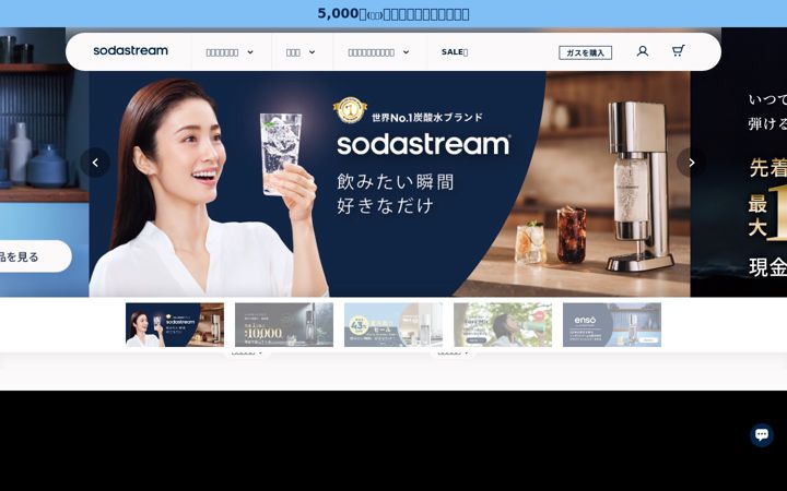 Screenshot of sodastream.jp