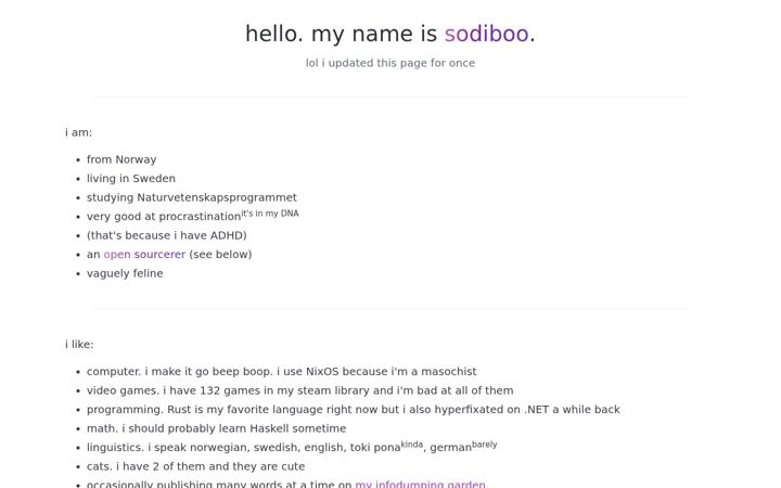 Screenshot of sodi.boo