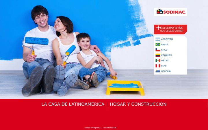 Screenshot of sodimac.com
